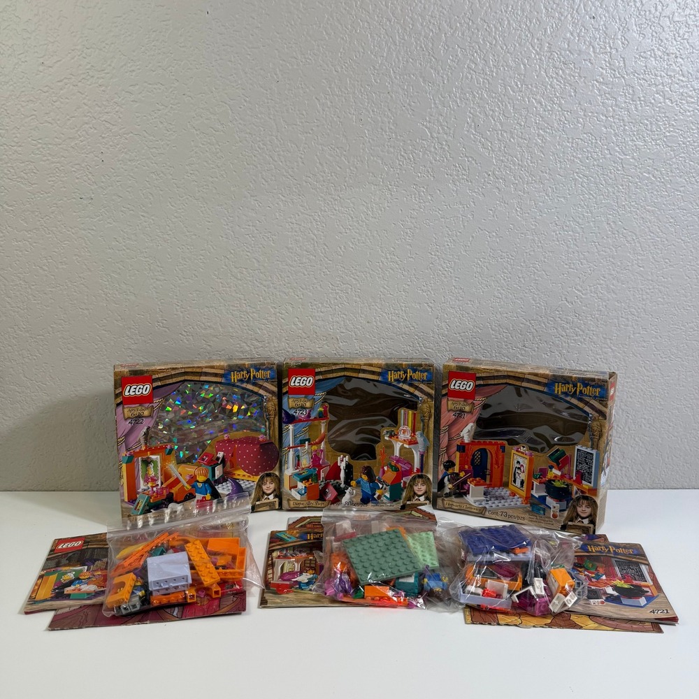 LEGO Harry Potter Sorcerer's Stone Sets 4721 4722 4723 Bundle with Boxes Manuals